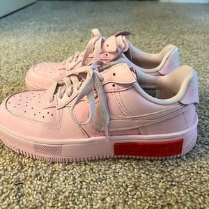 Pink nike air forces